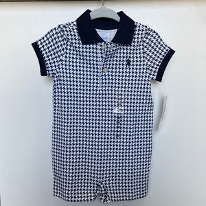 New! ❤️6M Polo Ralph Lauren Shortall onesie romper